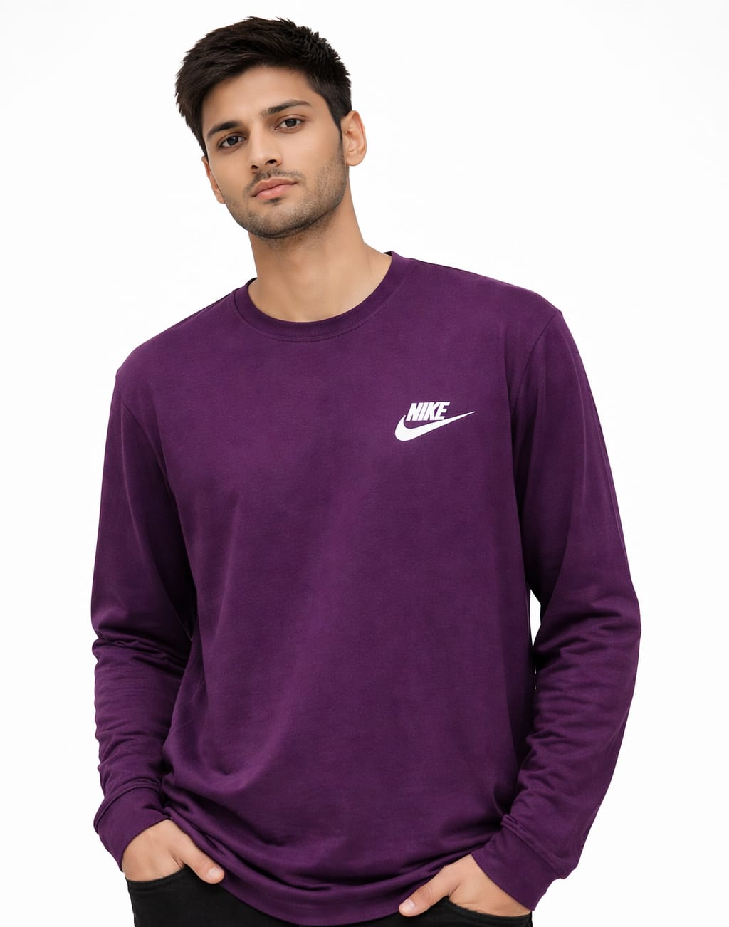 👕 Full Sleeves Fine Jersey T-Shirt – Lightweight & Premium Feel
