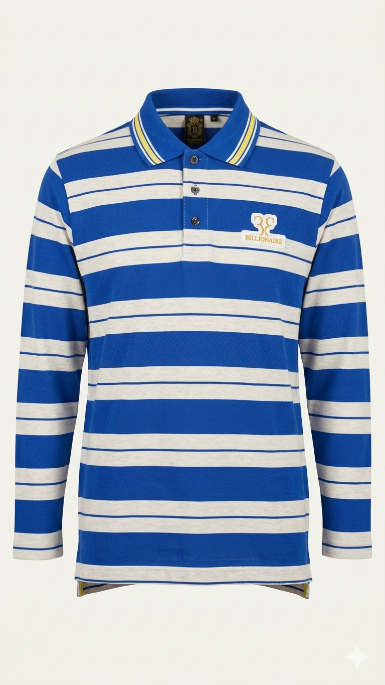 👕 Premium Striped Polo – Smart & Stylish Look