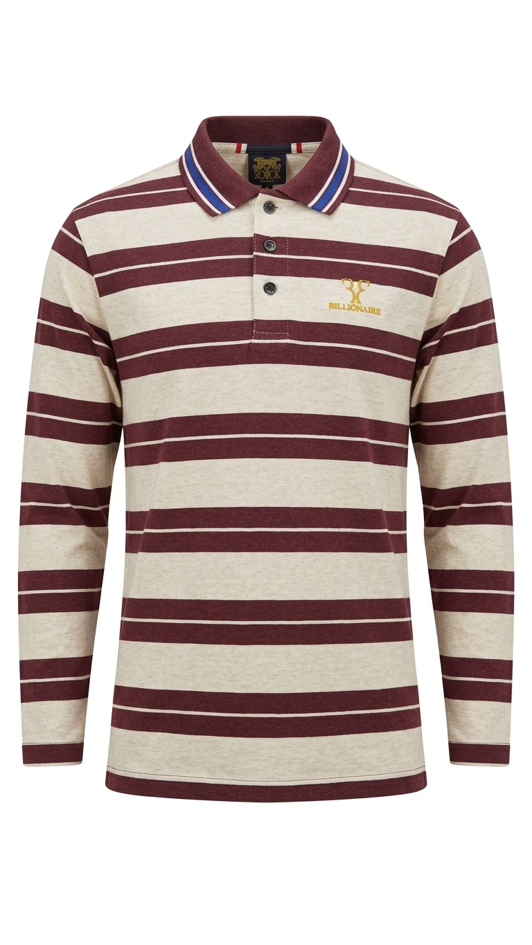 👕 Premium Striped Polo – Smart & Stylish Look