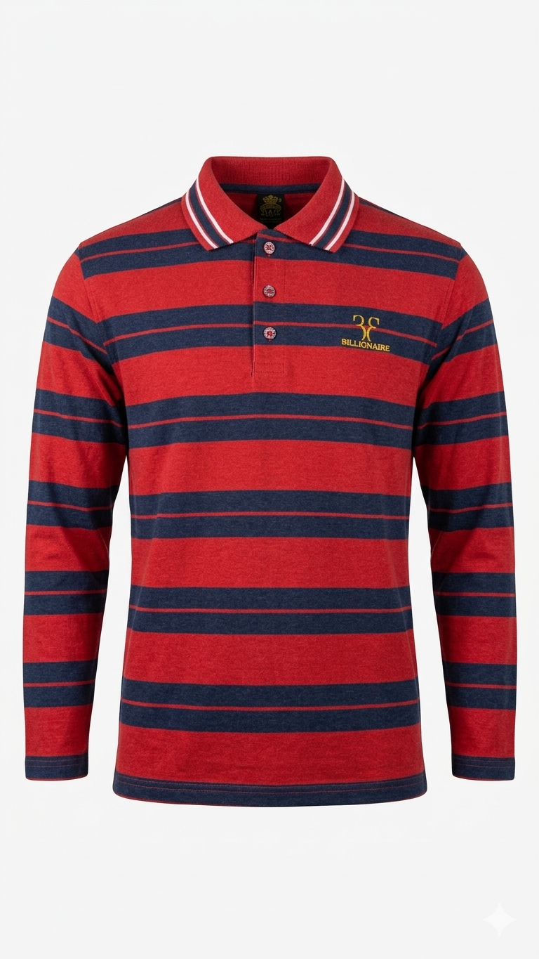 👕 Premium Striped Polo – Smart & Stylish Look