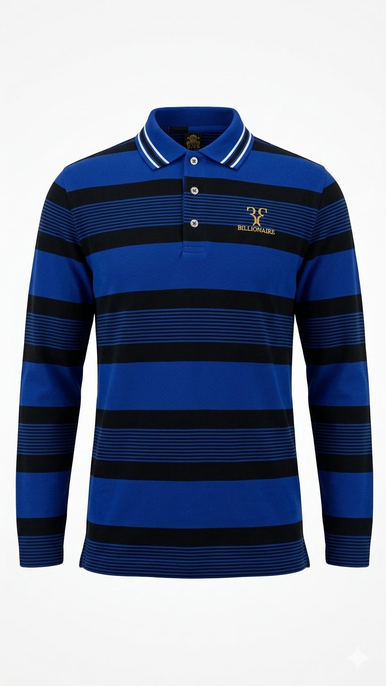 👕 Premium Striped Polo – Smart & Stylish Look