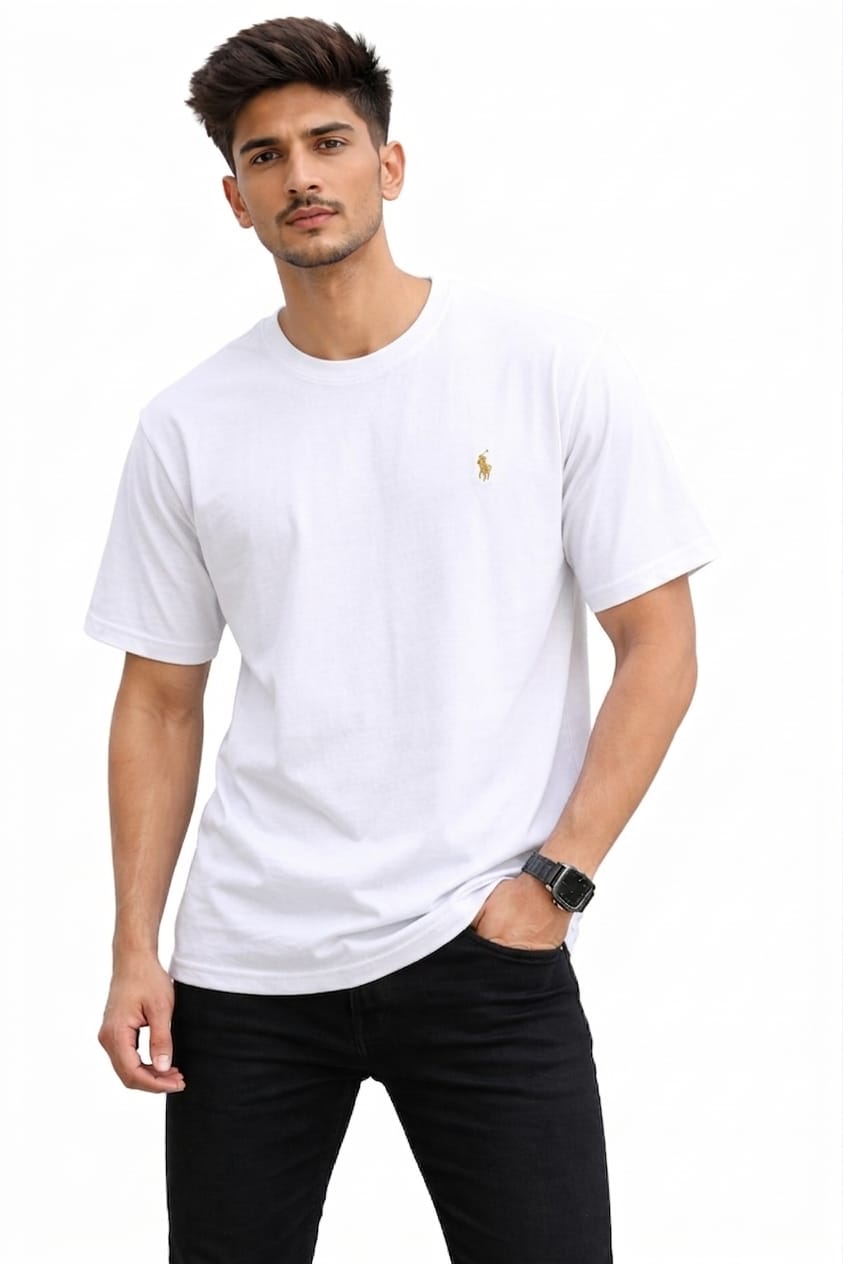 👕 Fine Jersey Polo T-Shirt – Clean & Premium Everyday Look