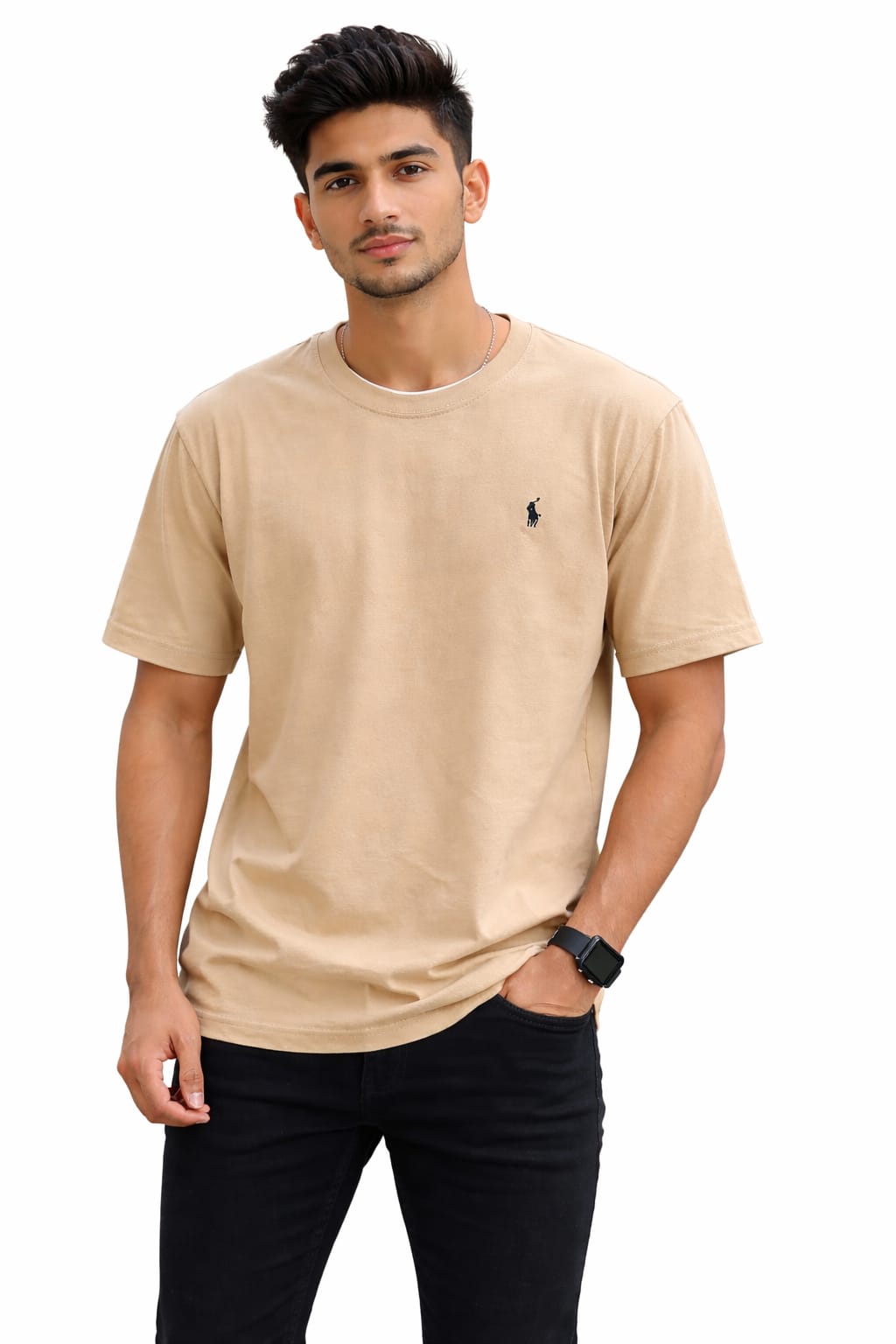 👕 Fine Jersey Polo T-Shirt – Clean & Premium Everyday Look